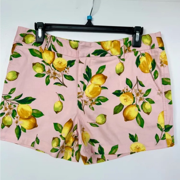 SOLD: Pink lemon print shorts - Picture 1 of 3